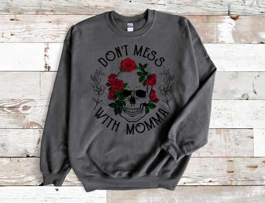 Dead Inside Skeleton Heart, flowers crew Neck Sweatshirt