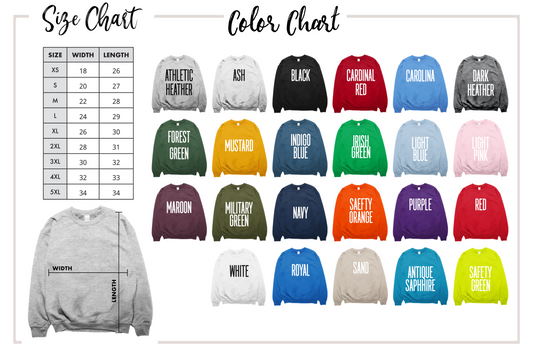 Custom Crewneck Sweatshirt, Front or back design , Gildan Heavy weight crewneck, Custom Image, Custom Logo