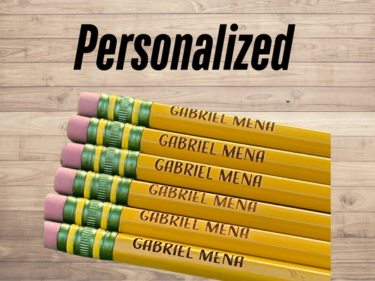 Personalized Pencils | Engraved Pencils | Back to School | Ticonderoga Pencils | Student Gift| #2 pencils