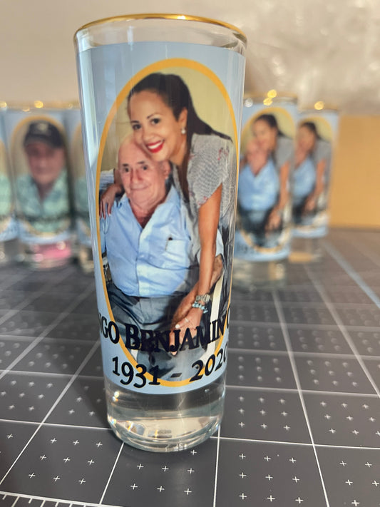 Custom image shot glass 2.5 oz, Personalized shot glass