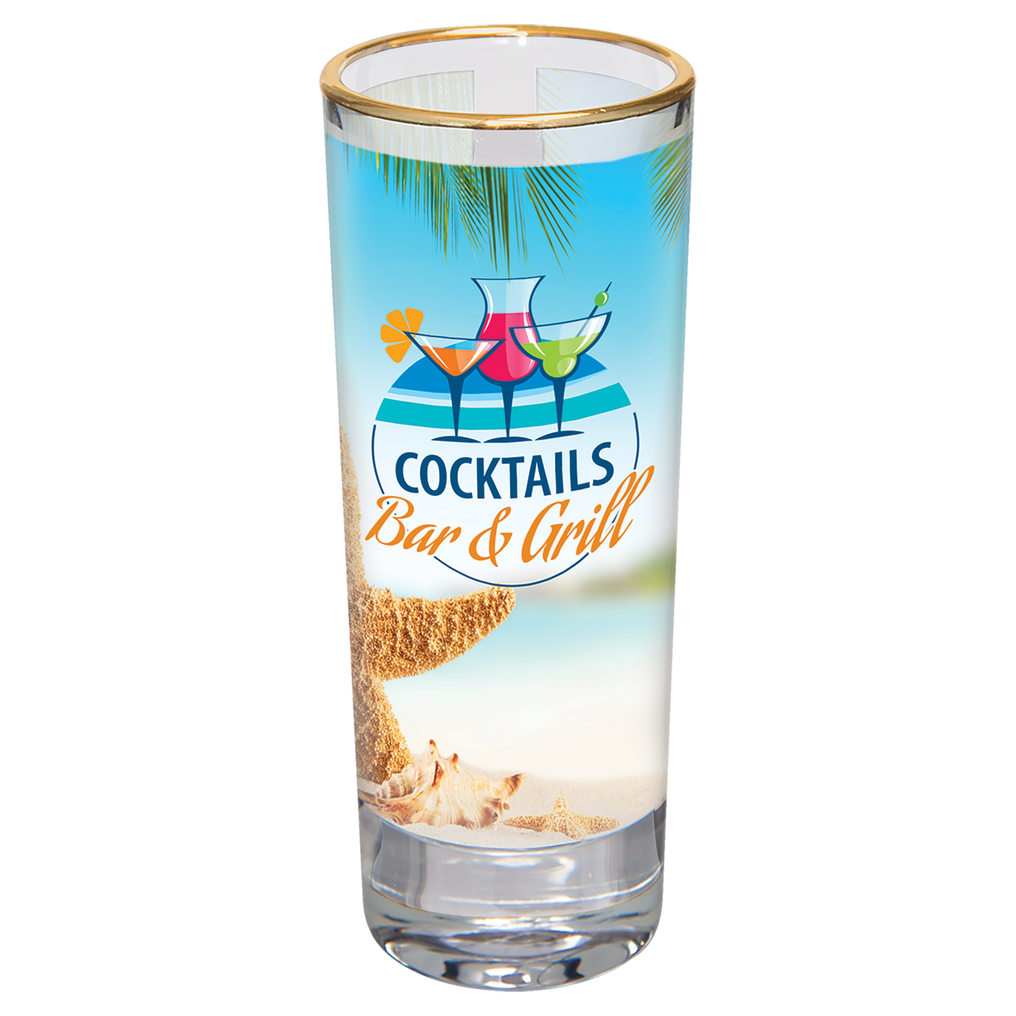 Custom image shot glass 2.5 oz, Personalized shot glass