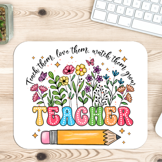 Teacher Mouse Pad - Personalized with Teachers Name, Custom mouse Pads
