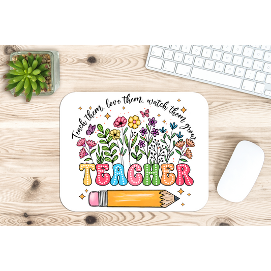Teacher Mouse Pad - Personalized with Teachers Name, Custom mouse Pads
