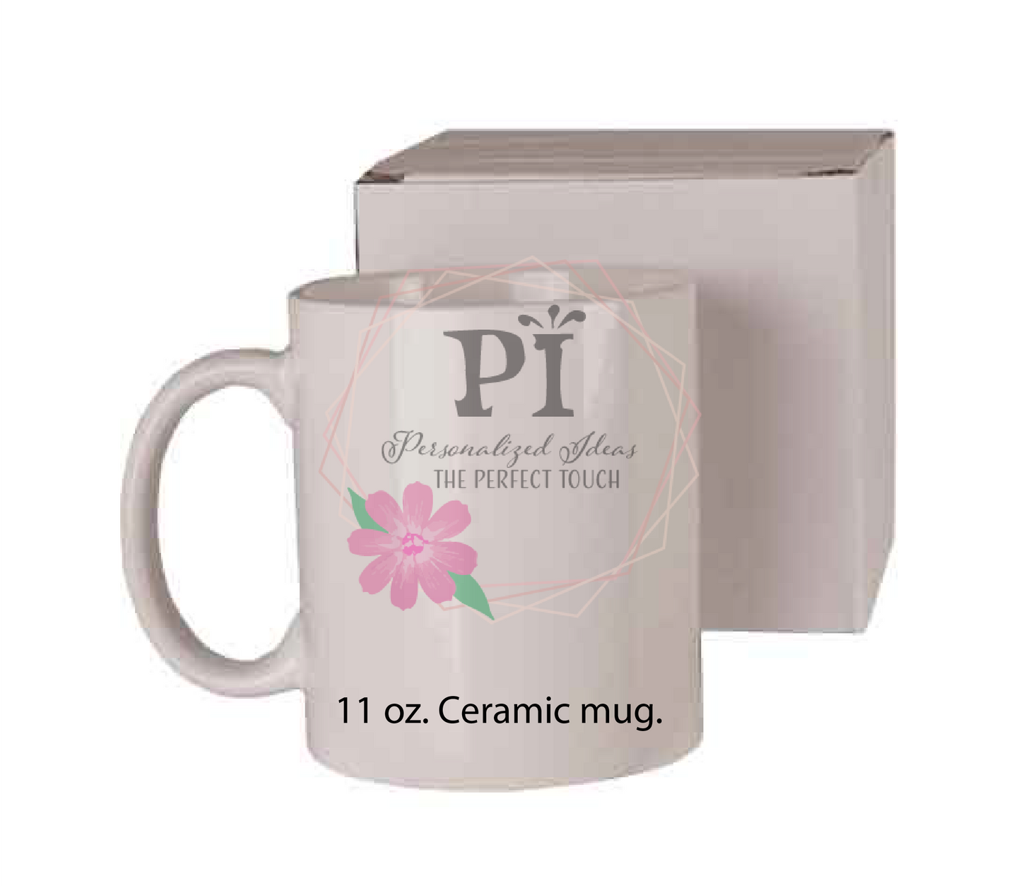 11 oz Custom Ceramic Mug, personalized mug for companies, and special gifts.