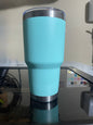 Personalized 30 oz Tumbler, with bottom wildflowers, and a butterfly, and custom name
