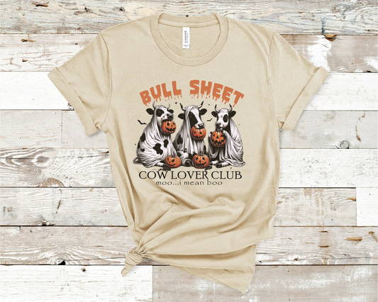 Bull Sheet Cow Lover Club T-shirt