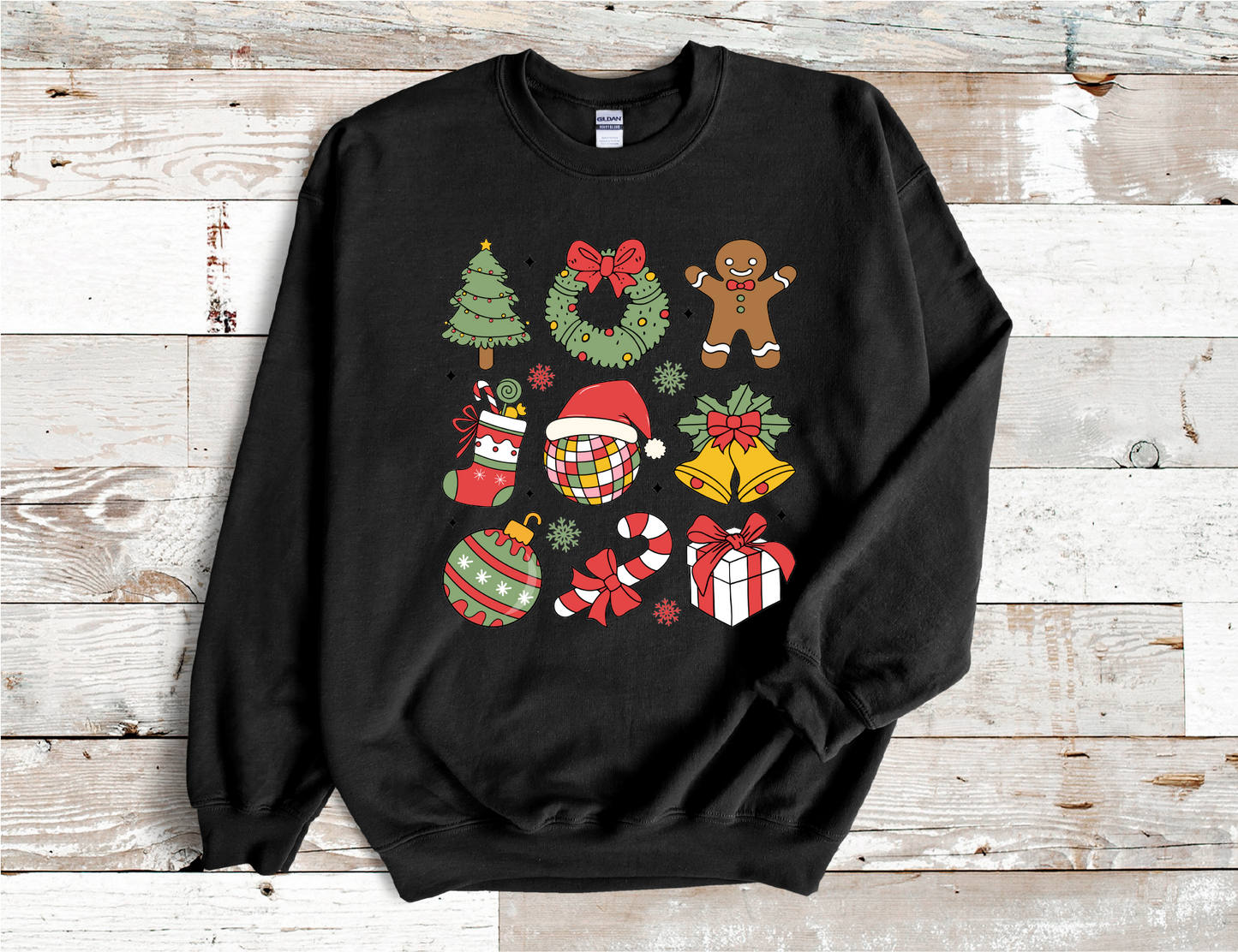 Christmas Coquette bright colors Sweatshirt, (HVT)