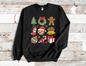 Christmas Coquette bright colors Sweatshirt, (HVT)