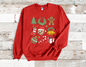 Christmas Coquette bright colors Sweatshirt, (HVT)