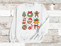 Christmas Coquette bright colors Sweatshirt, (HVT)