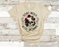 Dont Mess with Mama, Skull with red roses T-shirt
