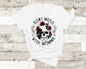 Dont Mess with Mama, Skull with red roses T-shirt