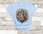 Faith Cross with flowers T-shirt ready to ship