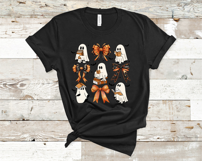 Halloween ghost bows and books T-Shirt