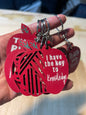Teacher apple keychain |Best teacher ever|Teacher gift