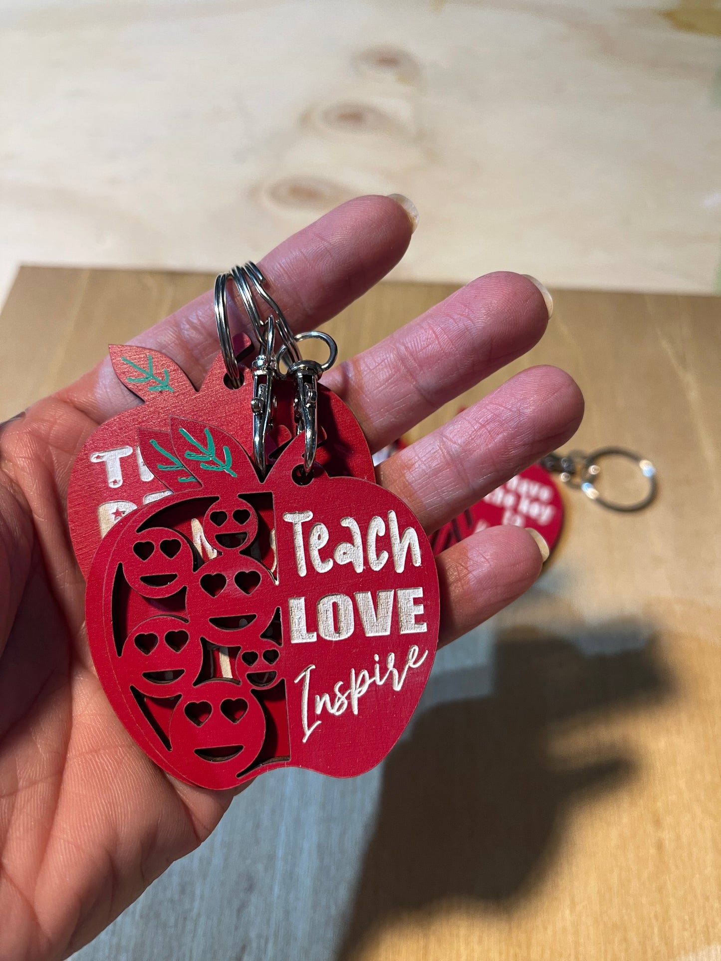 Teacher apple keychain |Best teacher ever|Teacher gift