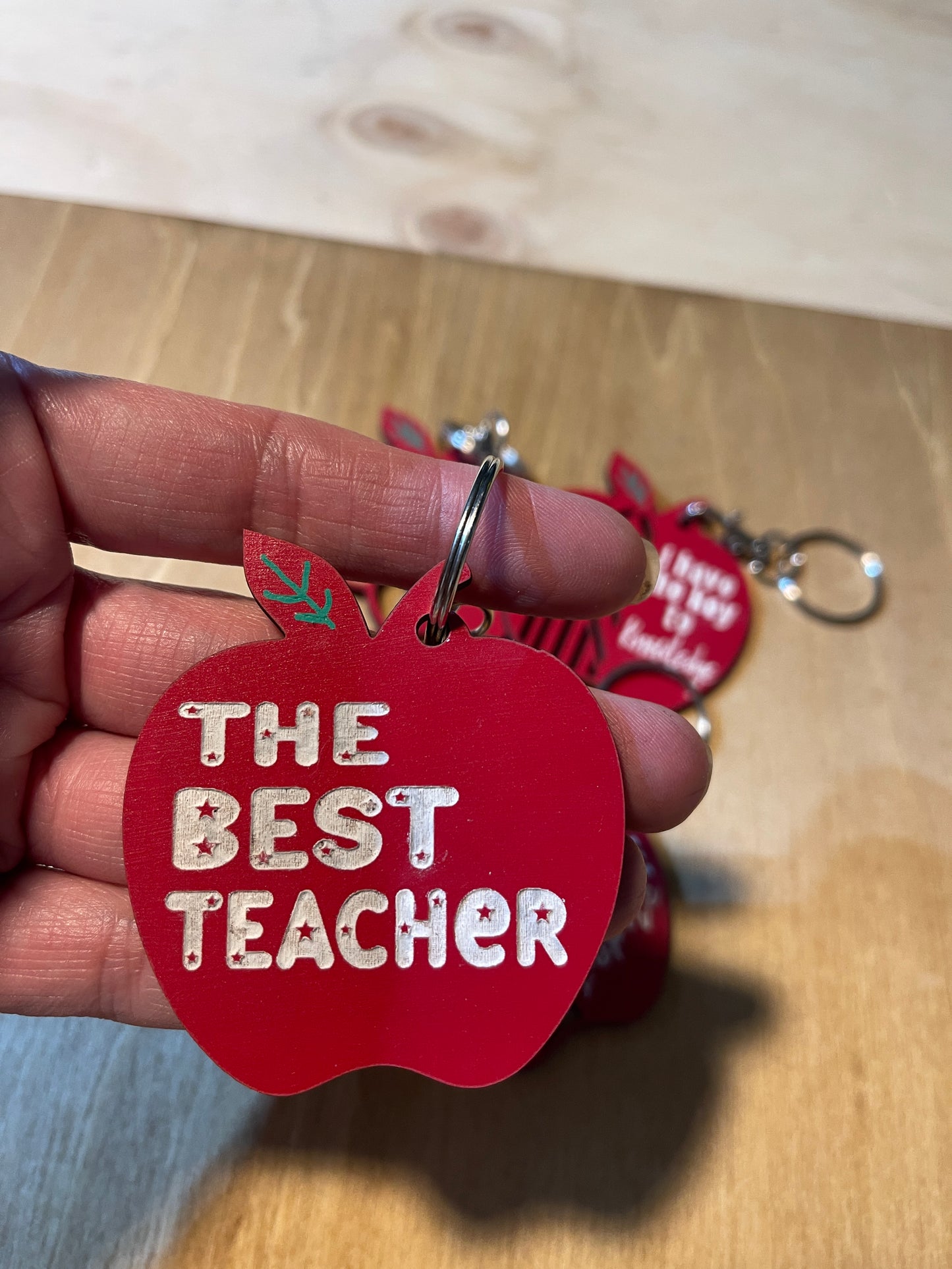 Teacher apple keychain |Best teacher ever|Teacher gift