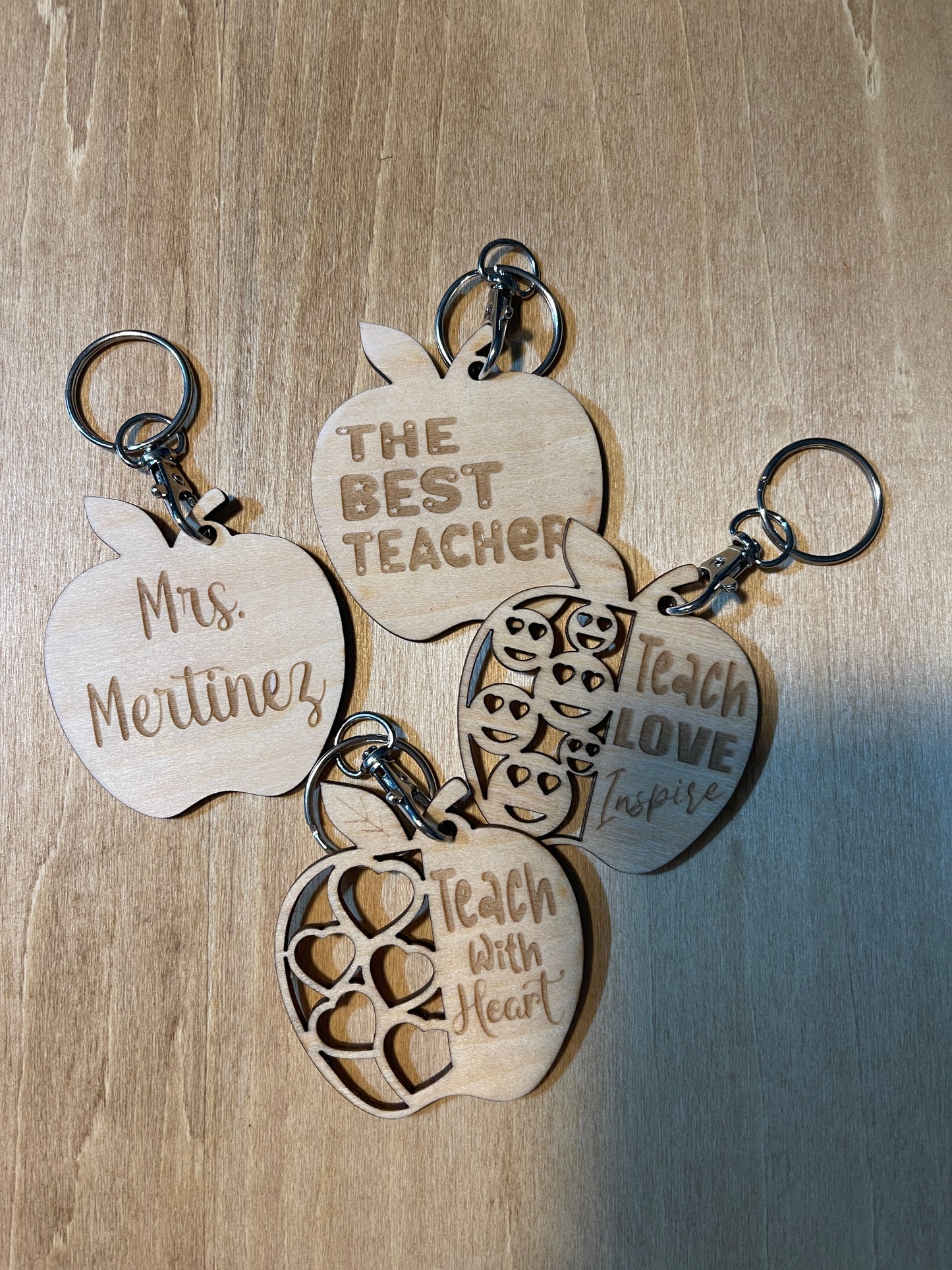 Teacher apple keychain |Best teacher ever|Teacher gift
