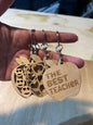 Teacher apple keychain |Best teacher ever|Teacher gift