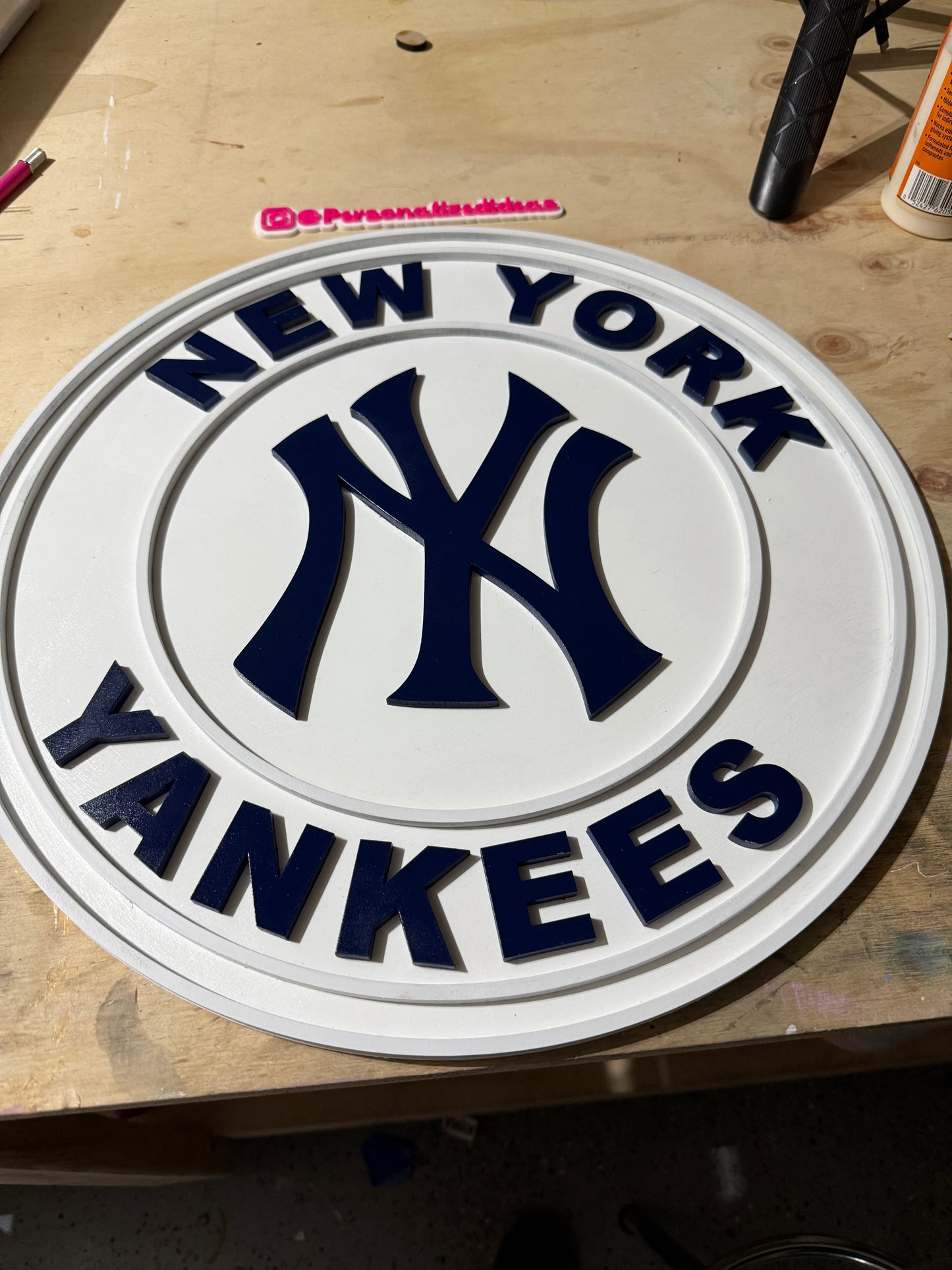 Custom 18” 3D Sports Sign – Choose Any Team + Personal Name
