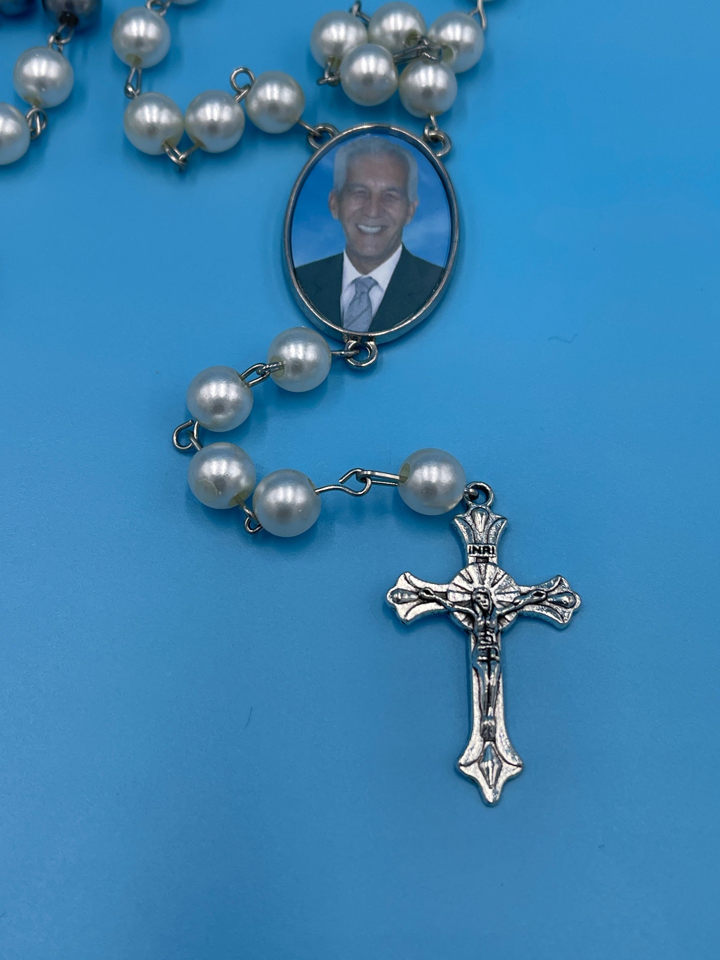 Custom Rosary • Photo Personalized Rosary • Keepsake • Memorial Rosary • Prayer
