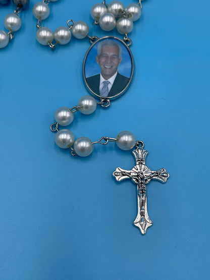 Custom Rosary • Photo Personalized Rosary • Keepsake • Memorial Rosary • Prayer