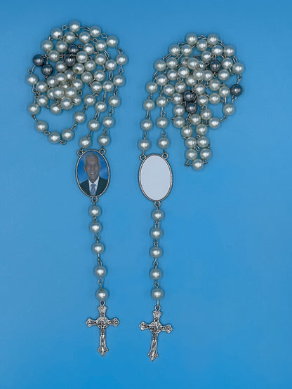 Custom Rosary • Photo Personalized Rosary • Keepsake • Memorial Rosary • Prayer