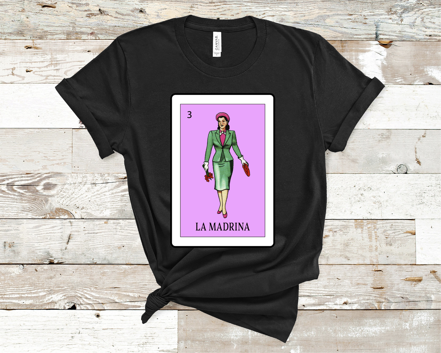 Loteria La Madrina, T-shirt, La Madrina shirt, godmother shirt (HVT)