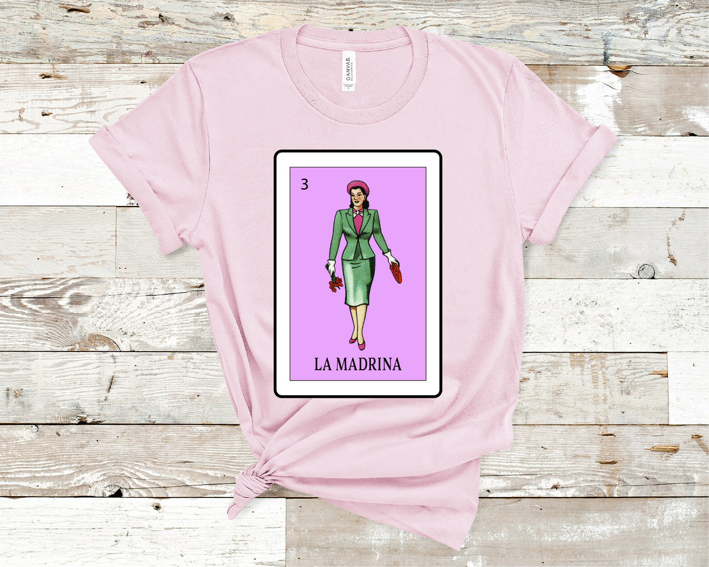 Loteria La Madrina, T-shirt, La Madrina shirt, godmother shirt (HVT)