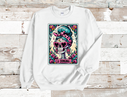 La Chingona Tarot Card Crew neck sweatshirt