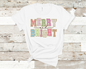 Merry & Bright Christmas T-Shirt (HTV)