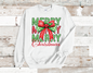 Merry Christmas Coquette Red Bow Sweatshirt (HTV)