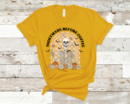 Nightmare Before Christmas Skull Halloween T-shirt