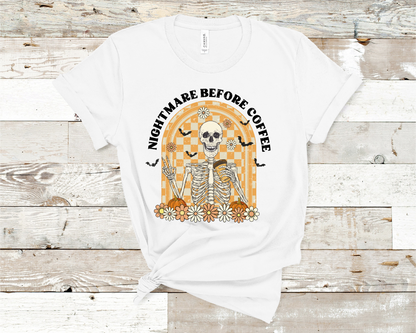 Nightmare Before Christmas Skull Halloween T-shirt