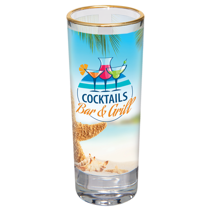 Custom image shot glass 2.5 oz, Personalized shot glass