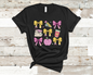 Coquette Teacher T-shirt - Back to school Gift, Coquette, books, and pencil
