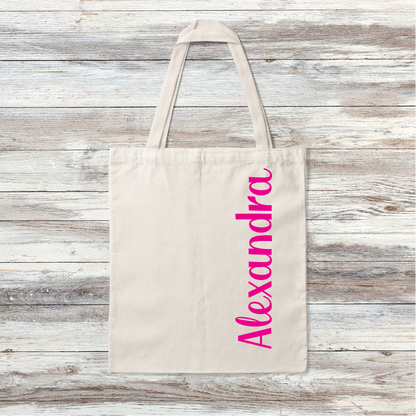 Tote Bag Custom Name - Personalized Name tote bag 11 x 14