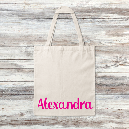 Tote Bag Custom Name - Personalized Name tote bag 11 x 14