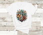 Faith Cross with flowers T-shirt ready to ship
