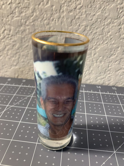 Custom image shot glass 2.5 oz, Personalized shot glass