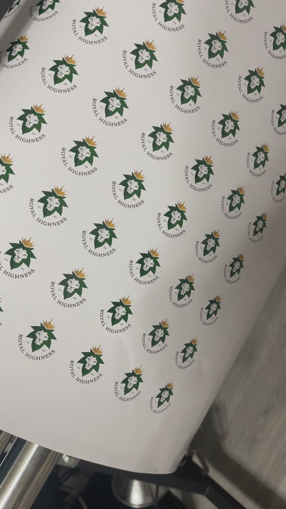 25 Custom logo Stickers round, circular, 1 x 1"  1.5 x 1.5" 2x2" (Read description)