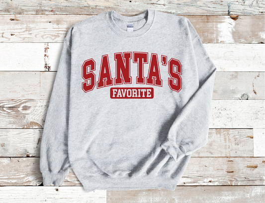 Santas Favorite Christmas Sweatshirt (HTV)
