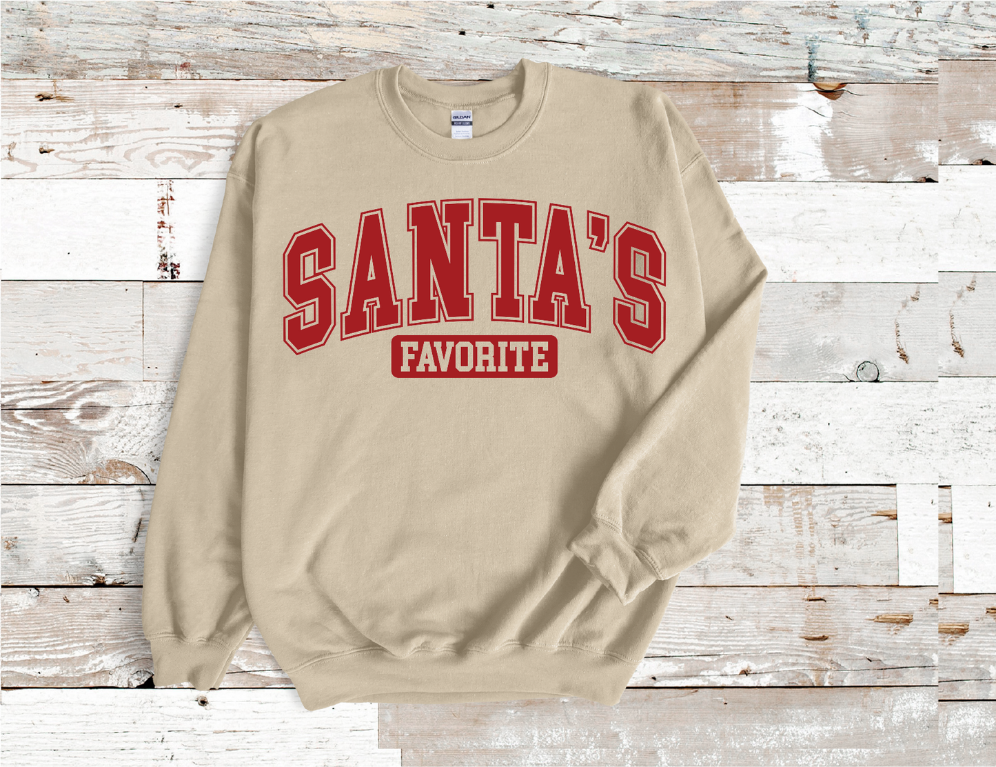 Santas Favorite Christmas Sweatshirt (HTV)