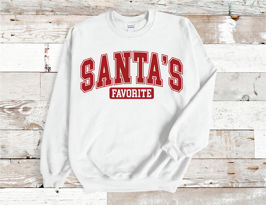 Santas Favorite Christmas Sweatshirt (HTV)